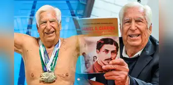 José Benigno: la inspiradora historia del médico peruano que brilla en la natación con 90 años José Benigno: la inspiradora historia del médico peruano que brilla en la natación con 90 años