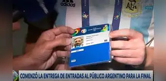 Argentina vs. Brasil: hinchas albicelestes recogen credenciales para final de Copa América