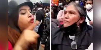 Se viraliza video donde se ve a empresarias de Gamarra expulsando a miembros de La Resistencia
