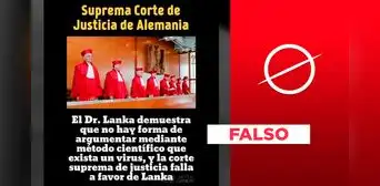 Es falso que Alemania haya demostrado que no se pueda probar científicamente la existencia de un virus