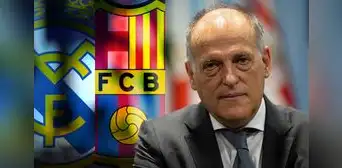 Tebas arremete contra el Madrid y el Barza por la Superliga: “Mienten más que Putin”