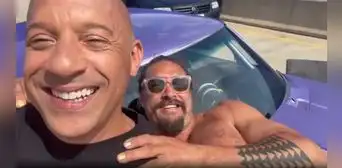 “Rápidos y furiosos” 10: Jason Momoa muestra su veloz auto junto a Vin Diesel