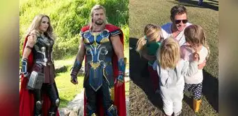 “Thor  4: love and thunder”: ¿Los viste? Así aparecieron los hijos de Chris Hemsworth en la cinta