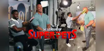 Kevin Hart y Dwayne Johnson ‘La Roca’ promocionan película de DC Comics con reto viral en TikTok Kevin Hart y Dwayne Johnson ‘La Roca’ promocionan película de DC Comics con reto viral en TikTok