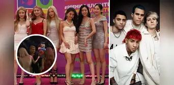 MOMOLAND y el abrazo con CNCO que se volvió viral en los Premios Juventud 2022 MOMOLAND y el abrazo con CNCO que se volvió viral en los Premios Juventud 2022