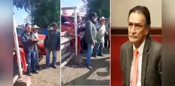 Ciudadanos intentan agredir a excongresista fujimorista Héctor Becerril Ciudadanos intentan agredir a excongresista fujimorista Héctor Becerril