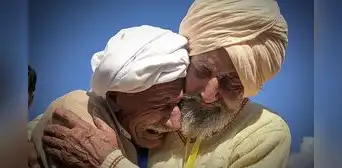 El emotivo reencuentro de 2 hermanos separados por 75 años tras partición de India y Pakistán