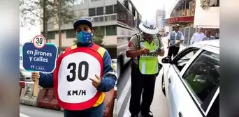 PNP impuso 242 fotopapeletas durante el primer día de aplicación de nuevos límites de velocidad