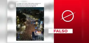 No, imagen de concentración masiva no fue capturada tras el Plebiscito Constitucional en Chile No, imagen de concentración masiva no fue capturada tras el Plebiscito Constitucional en Chile