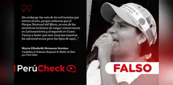 Es falso que el Parque Nacional del Manu reciba a más de 60.000 turistas al año Es falso que el Parque Nacional del Manu reciba a más de 60.000 turistas al año