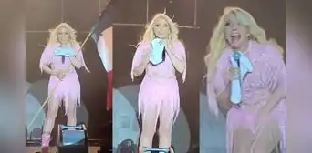 Yuri tiene inesperada reacción al notar que una cucaracha se le subió en pleno concierto Yuri tiene inesperada reacción al notar que una cucaracha se le subió en pleno concierto