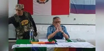 Antauro Humala defiende su cercanía con José Vega Antonio, secretario general de UPP Antauro Humala defiende su cercanía con José Vega Antonio, secretario general de UPP