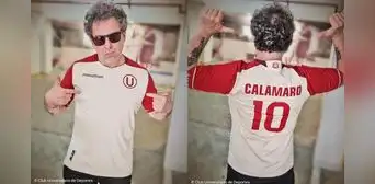 Andrés Calamaro es crema: ícono de la música argentina posa con camiseta de Universitario
