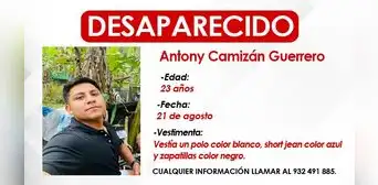 Joven ofrece moto a cambio de información para encontrar a su hermano desaparecido en Piura