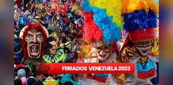 Calendario 2023: todos los feriados festivos y días no laborables en Venezuela Calendario 2023: todos los feriados festivos y días no laborables en Venezuela