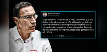 Martín Vizcarra critica frase "Puno no es el Perú" de Dina Boluarte: "¿Solo Lima es el Perú?" Martín Vizcarra critica frase "Puno no es el Perú" de Dina Boluarte: "¿Solo Lima es el Perú?"