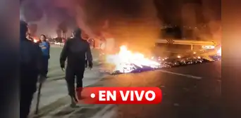 Marcha en Lima EN VIVO: bloquean Panamericana Sur a la altura de Cerro Azul y se impide ingreso a la capital