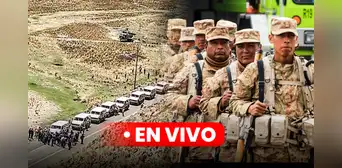 Protestas en el sur EN VIVO: Policía despeja carretera y consigue avance de convoy de vehículos militares en Puno