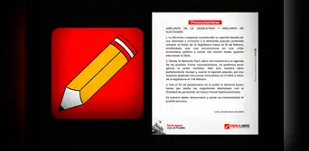 Perú Libre pide que segunda legislatura inicie el 1 de febrero y convocar a elecciones inmediatas Perú Libre pide que segunda legislatura inicie el 1 de febrero y convocar a elecciones inmediatas