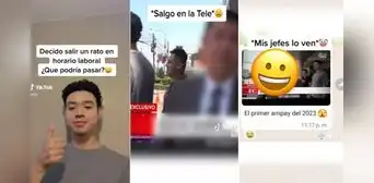 Sale de casa en horario laboral y cámara de televisión lo expone: “Primer ampay del 2023”