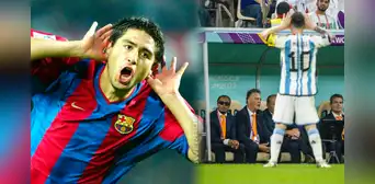 Riquelme se refirió al 'topo Gigio' de Messi con Van Gaal: "No lo puedes hacer enojar"