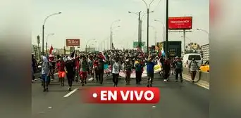 Panamericana Norte EN VIVO: cientos llegan a la plaza Dos de Mayo en el Centro de Lima Panamericana Norte EN VIVO: cientos llegan a la plaza Dos de Mayo en el Centro de Lima