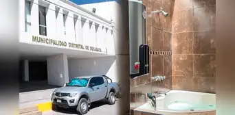 Arequipa: instalaron jacuzzi y máquina trotadora en despacho de alcaldía distrital Arequipa: instalaron jacuzzi y máquina trotadora en despacho de alcaldía distrital