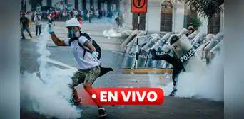 Marcha en Lima EN VIVO: se registran enfrentamientos entre manifestantes y la Policía en la plaza Bolognesi