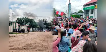 Manifestantes amenazan incendiar Gobierno Regional de Madre de Dios tras enterarse de visita de premier Otárola Manifestantes amenazan incendiar Gobierno Regional de Madre de Dios tras enterarse de visita de premier Otárola