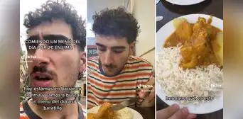 Joven español prueba menú a 2 euros en Lima y tiene impensada reacción: "¡Qué pedazo de plato!" Joven español prueba menú a 2 euros en Lima y tiene impensada reacción: "¡Qué pedazo de plato!"