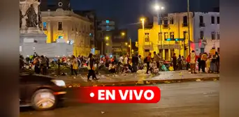 Marcha en Lima EN VIVO: manifestantes llegaron a la Plaza San Martín tras caminar desde Huaycán