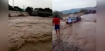 Ica: huaicos interrumpen el tránsito de buses interprovinciales en la Panamericana Sur