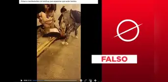 Es falso que este video muestre a manifestantes fingiendo heridas en una persona durante protestas