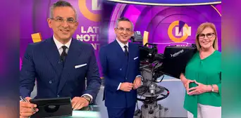 ¡Se quedó en el 2! Pedro Tenorio conducirá "Latina noticias central" junto con Mónica Delta