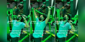 Joven va al gimnasio por primera vez y acaba en la sala de emergencias de un hospital Joven va al gimnasio por primera vez y acaba en la sala de emergencias de un hospital