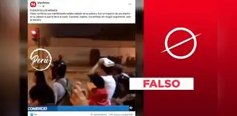 No, este video no demuestra que manifestante fue herido por una "piedra" de sus compañeros No, este video no demuestra que manifestante fue herido por una "piedra" de sus compañeros