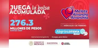 Sorteo Melate: Resultados de la Lotería Nacional HOY 1 de febrero Sorteo Melate: Resultados de la Lotería Nacional HOY 1 de febrero