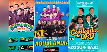 Piura celebra los carnavales con reconocidas orquestas musicales Piura celebra los carnavales con reconocidas orquestas musicales