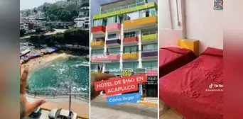 Joven muestra cómo se ve el hotel más barato que hay en Acapulco y los usuarios no lo pueden creer