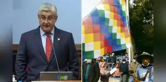 Congresista fujimorista tilda a la bandera wiphala como "mantel de chifa" Congresista fujimorista tilda a la bandera wiphala como "mantel de chifa"