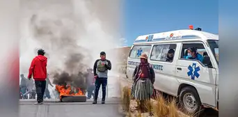 Protestantes impidieron paso a mujer que iba a dar a luz en Puno Protestantes impidieron paso a mujer que iba a dar a luz en Puno