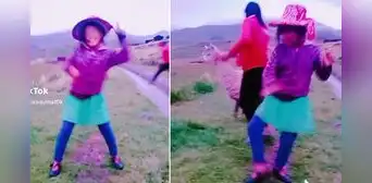 Hermanitas realizan baile de cumbia en TikTok, pero una llama captó toda la atención: "Gran entrada triunfal" Hermanitas realizan baile de cumbia en TikTok, pero una llama captó toda la atención: "Gran entrada triunfal"