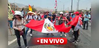 Marcha en Lima EN VIVO: manifestantes marchan por la Panamericana Norte hacia la plaza Dos de Mayo Marcha en Lima EN VIVO: manifestantes marchan por la Panamericana Norte hacia la plaza Dos de Mayo