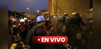 Marcha en Lima EN VIVO: PNP y manifestantes continúan en la plaza San Martín Marcha en Lima EN VIVO: PNP y manifestantes continúan en la plaza San Martín