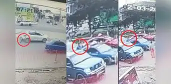 Sujeto chocó un auto y arrolló a su conductor, que había bajado para ver los daños Sujeto chocó un auto y arrolló a su conductor, que había bajado para ver los daños