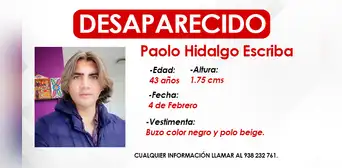 Asistente de Yola Polastri se encuentra desaparecido desde el sábado 4 de febrero Asistente de Yola Polastri se encuentra desaparecido desde el sábado 4 de febrero