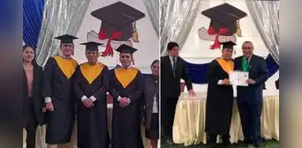 Padre junto a sus 2 hijos se gradúan el mismo día en Cajamarca Padre junto a sus 2 hijos se gradúan el mismo día en Cajamarca
