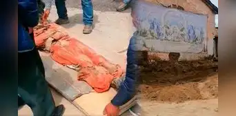 Hallan momia de sacerdote franciscano debajo de restos de antigua iglesia en Huancavelica