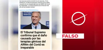 No, el Tribunal Supremo de EE. UU. no confirmó que “el daño causado por las terapias génicas es irreparable” No, el Tribunal Supremo de EE. UU. no confirmó que “el daño causado por las terapias génicas es irreparable”