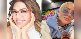 Leslie Shaw niega discusión entre ella y Thalía, y revela cómo es su relación: “Es superlinda”